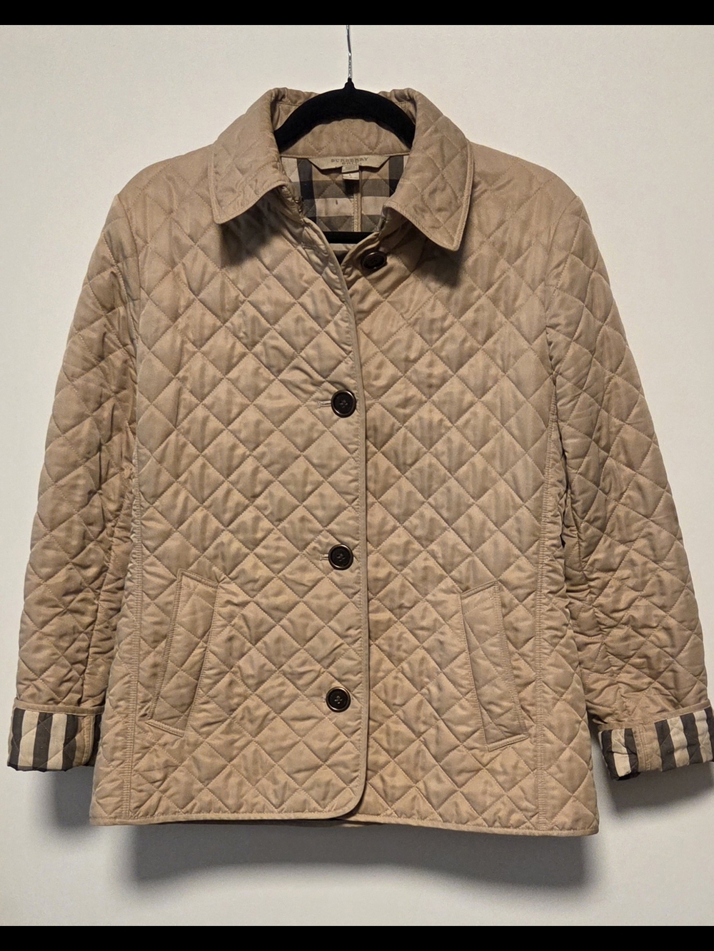 Burberry Brit Quilted Beige Jacket